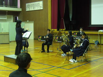 吹奏楽部の発表